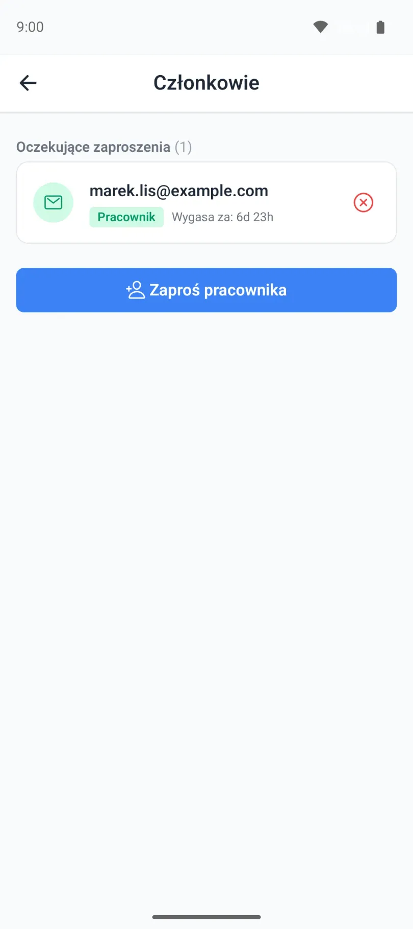Lista członków organizacji